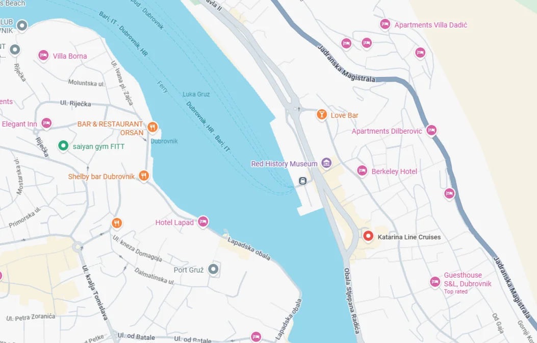 Katarina Line Dubrovnik Croatia - Google Maps