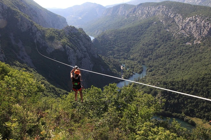 Zip-line Excursion on the Cetina River image